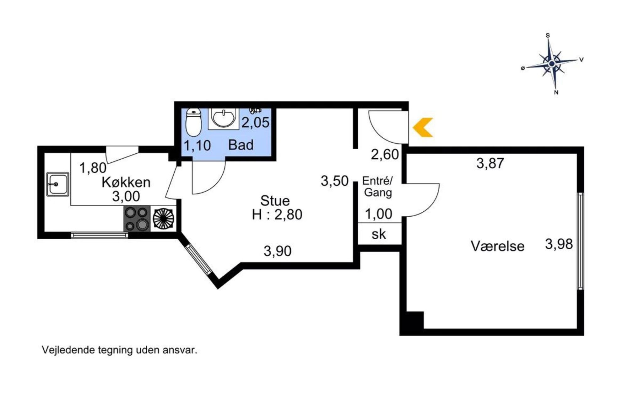 Dannebrogsgade 50, 2. tv., 9000 Aalborg