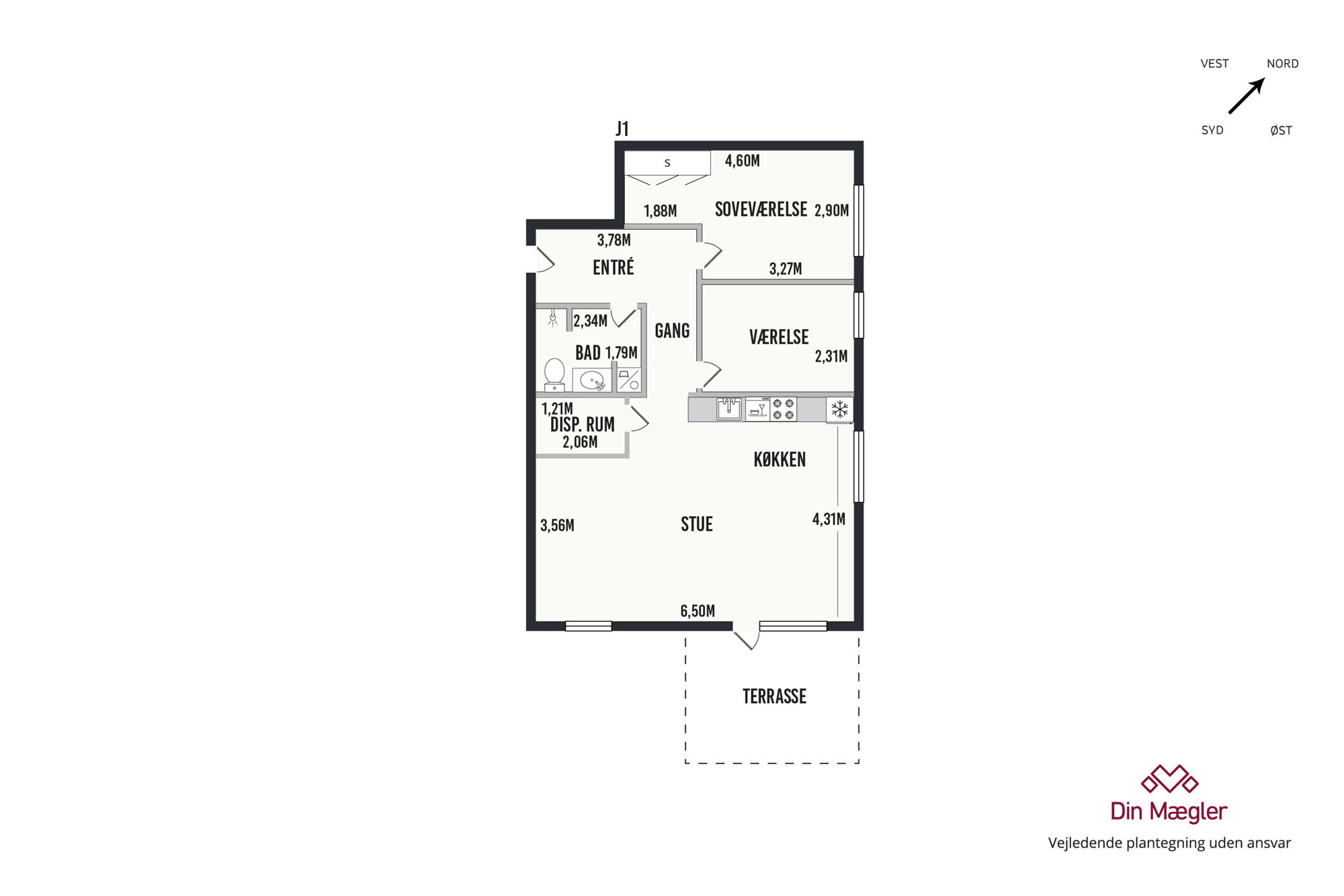 Nerudas Alle 4, 3. 3., 9220 Aalborg Øst