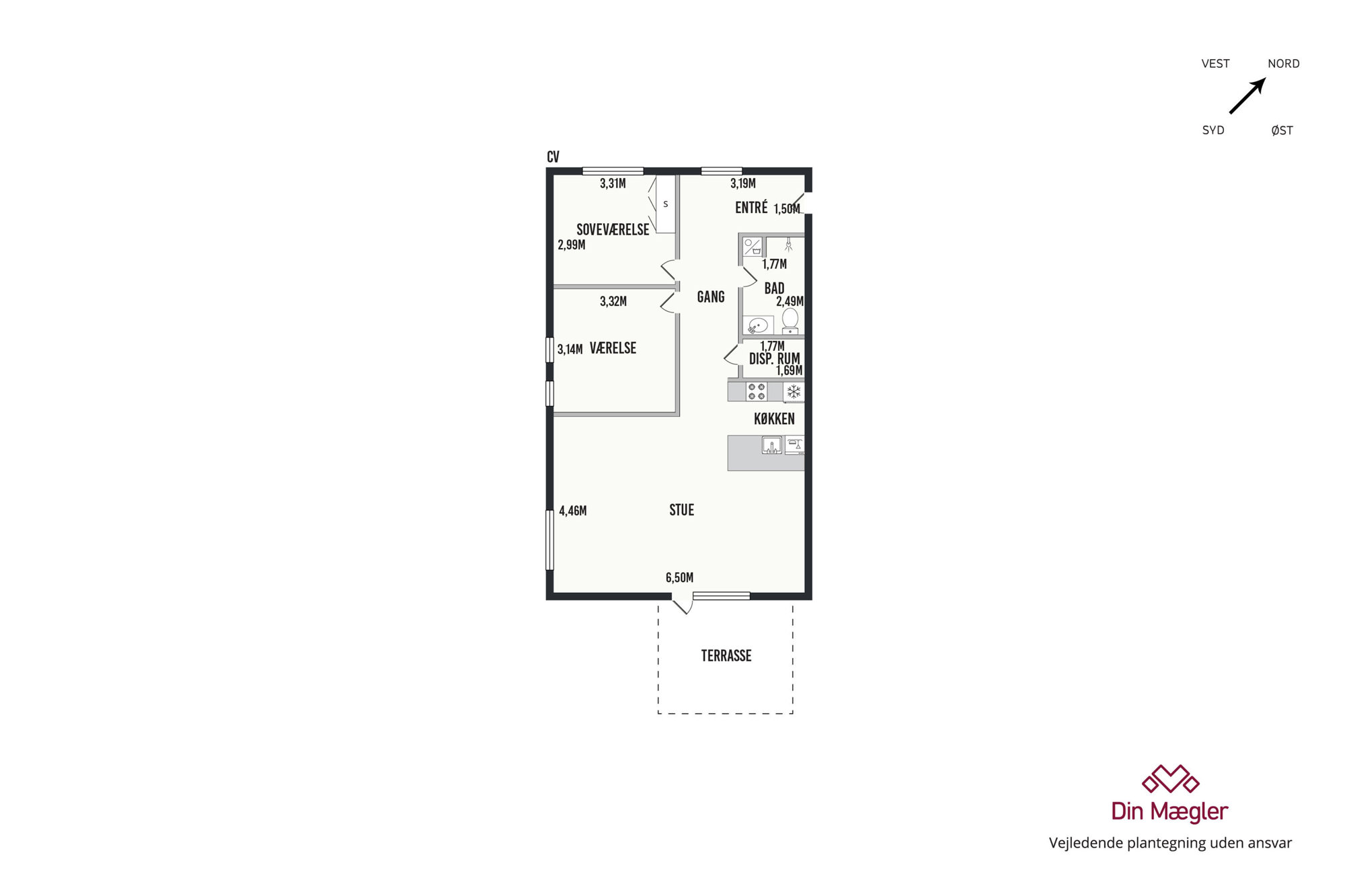 Nerudas Alle 209, 1. 1., 9220 Aalborg Øst