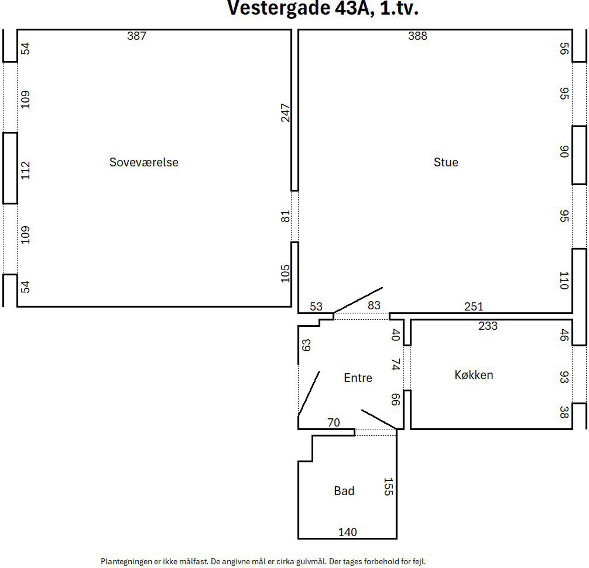 Vestergade 43A, 1. tv., 9400 Nørresundby